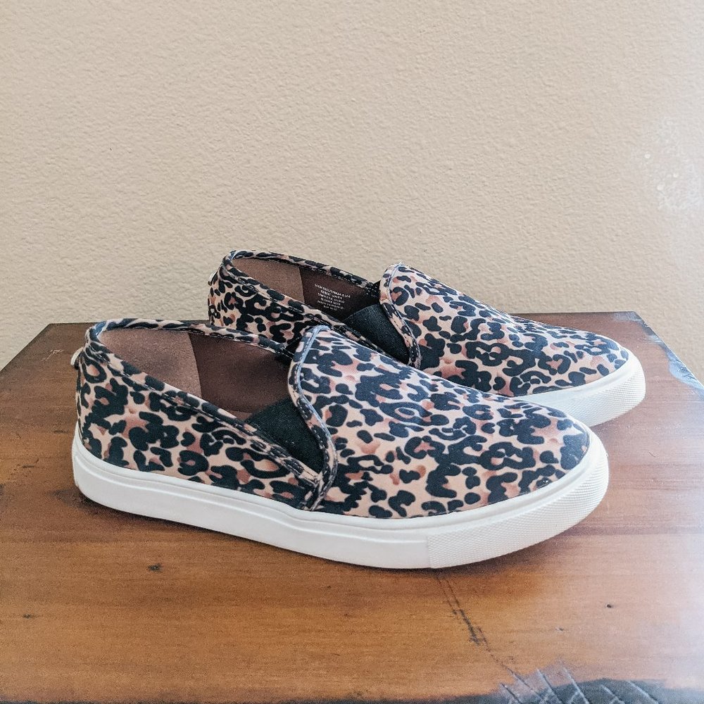 Steve Madden Leopard Print Slip On Sneaker